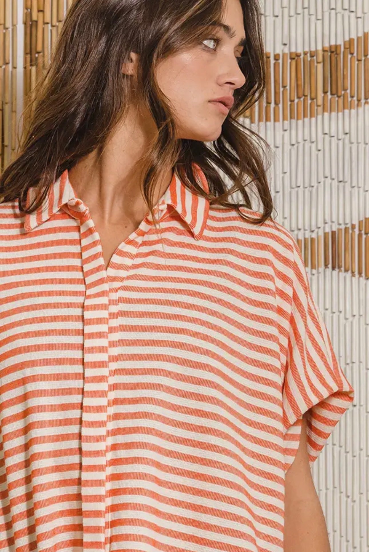 Oversized Striped Top