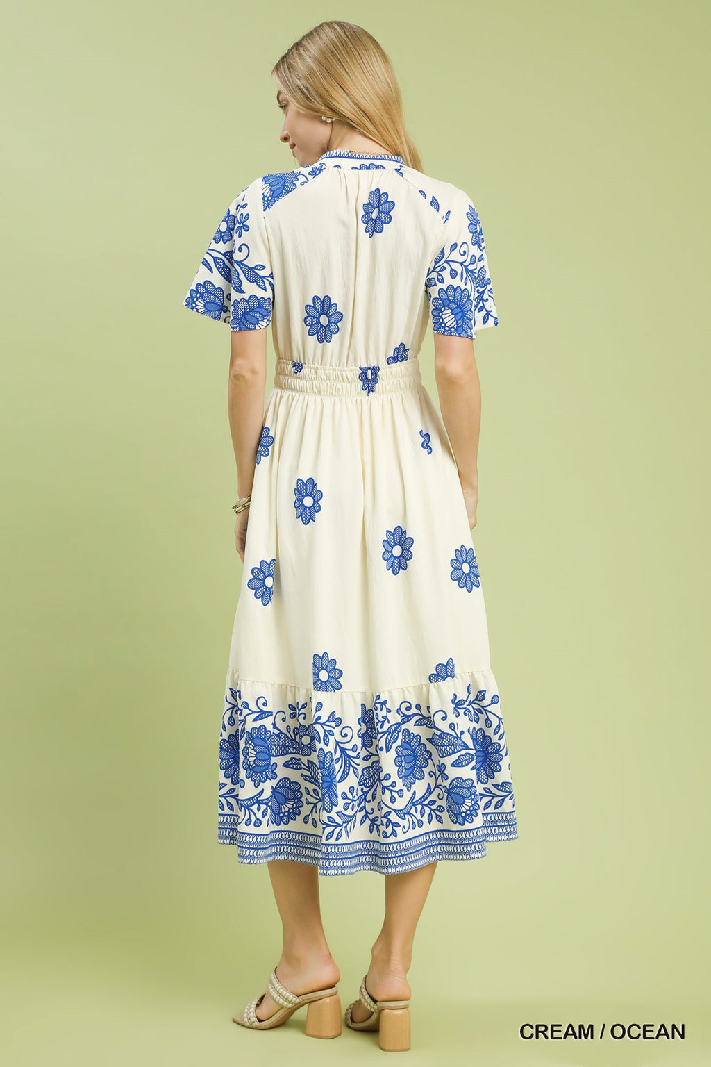 Blue Willow Midi Dress