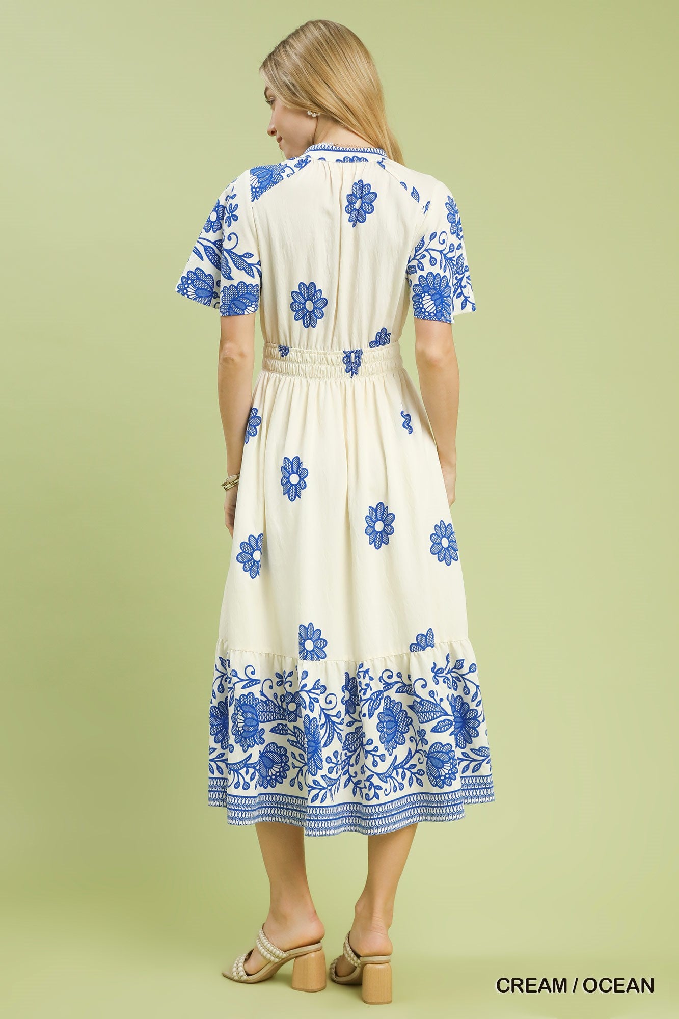 Blue Willow Midi Dress