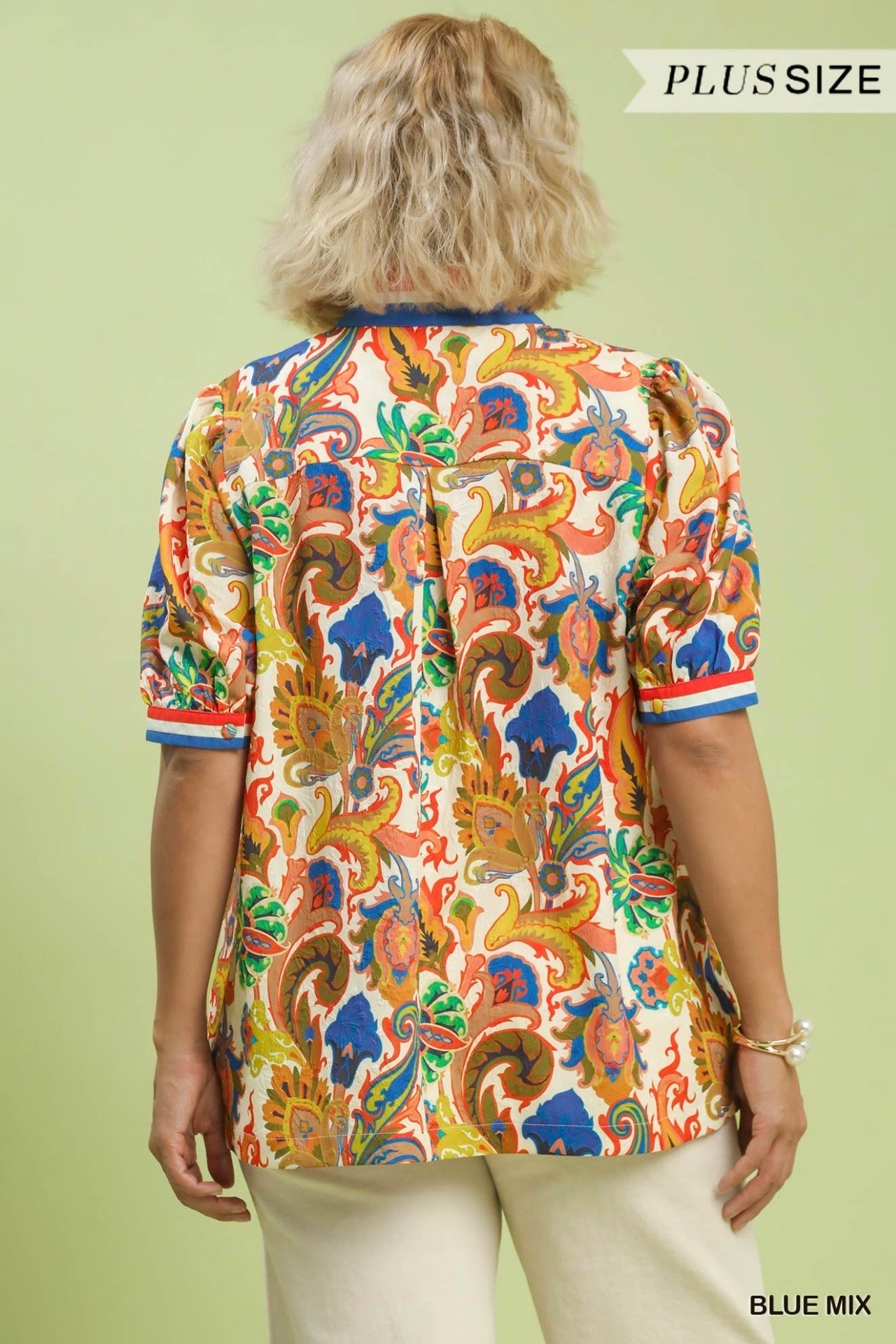 Curvy Paisley Polo