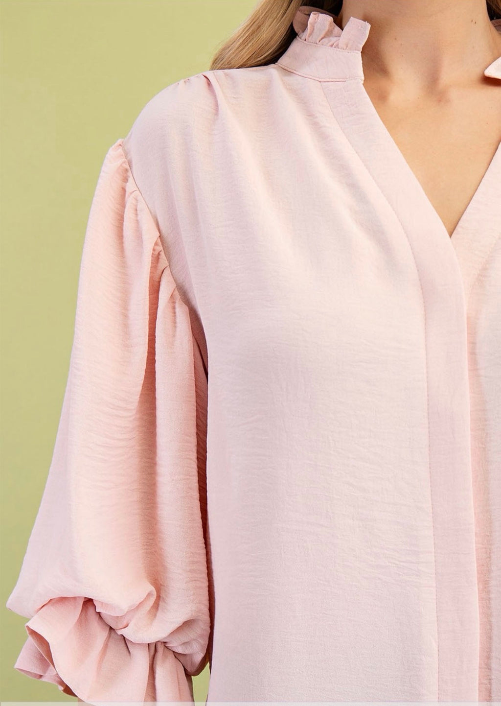 Curvy Solid Color Blouse