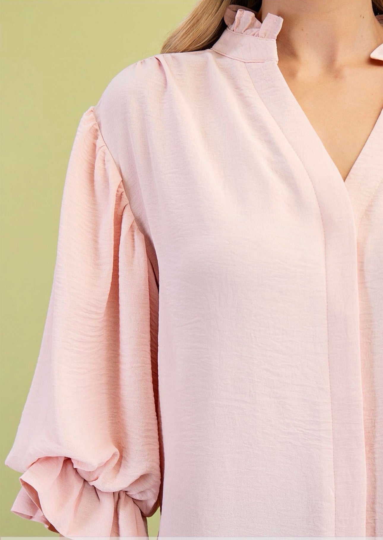 Curvy Solid Color Blouse