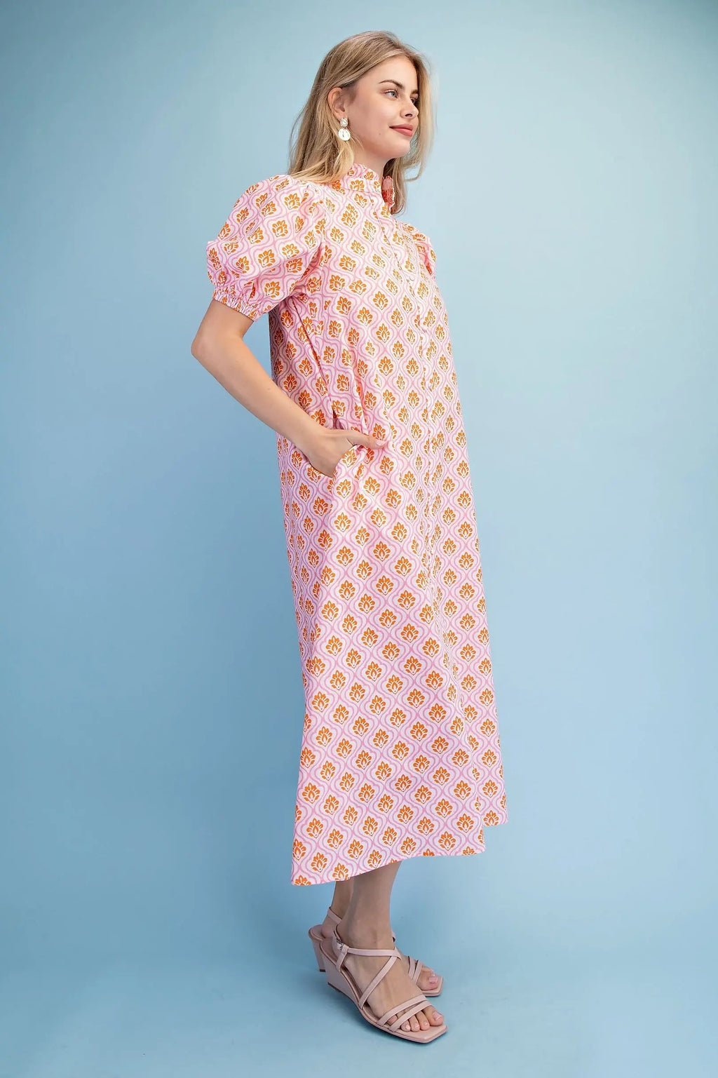 Tangerine Bloom Dress
