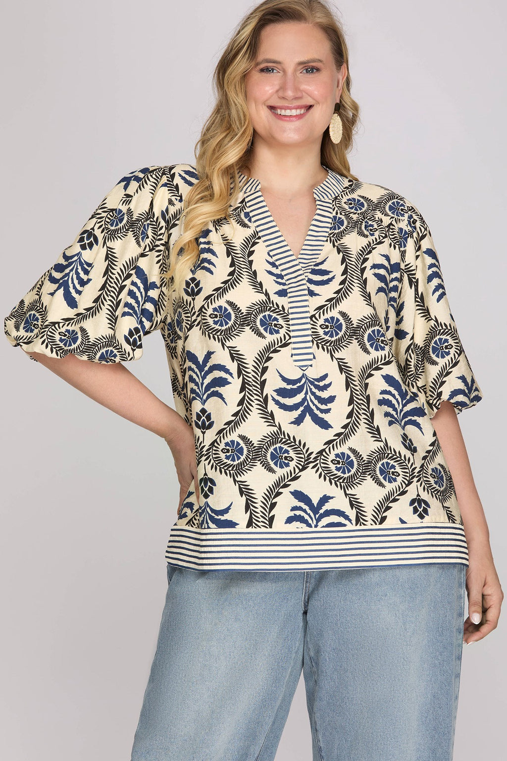 Midnight Bloom Blouse