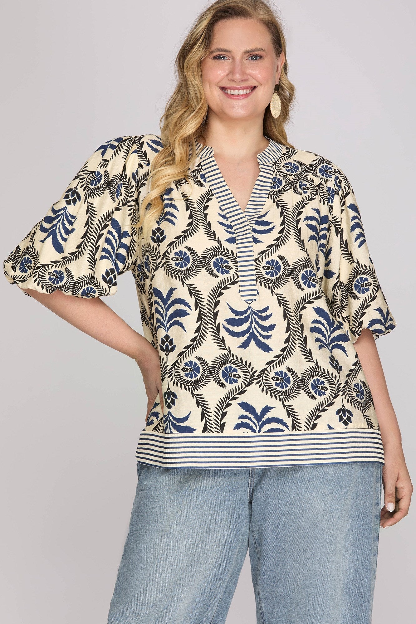 Midnight Bloom Blouse