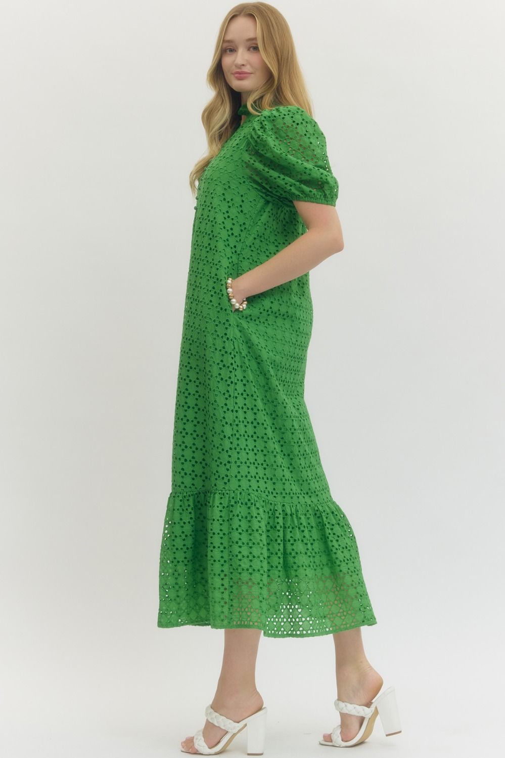 Curvy Eyelet Dress