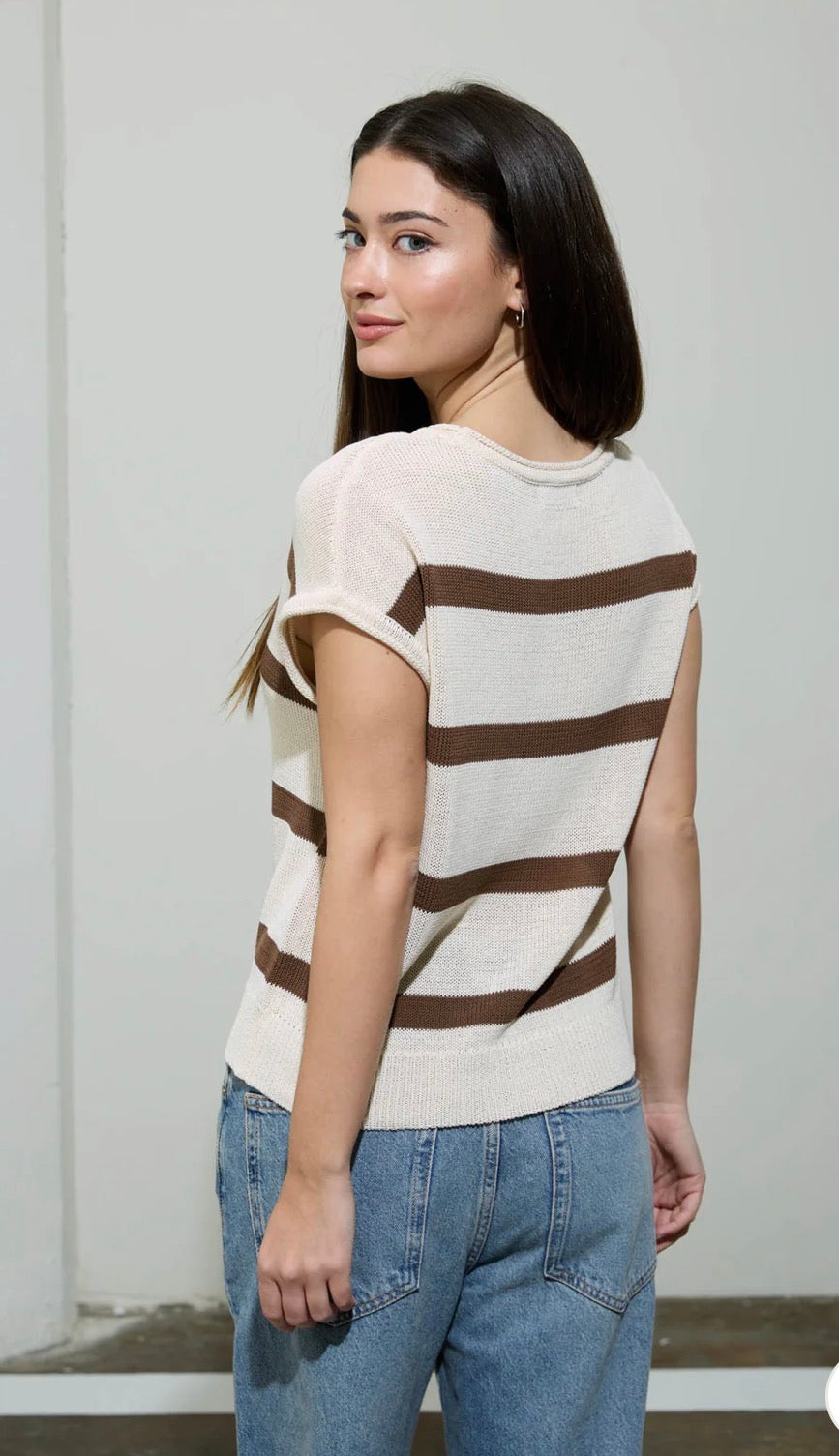 Sleeveless Striped Vest