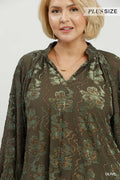 Curvy Velvet Vineyard Top