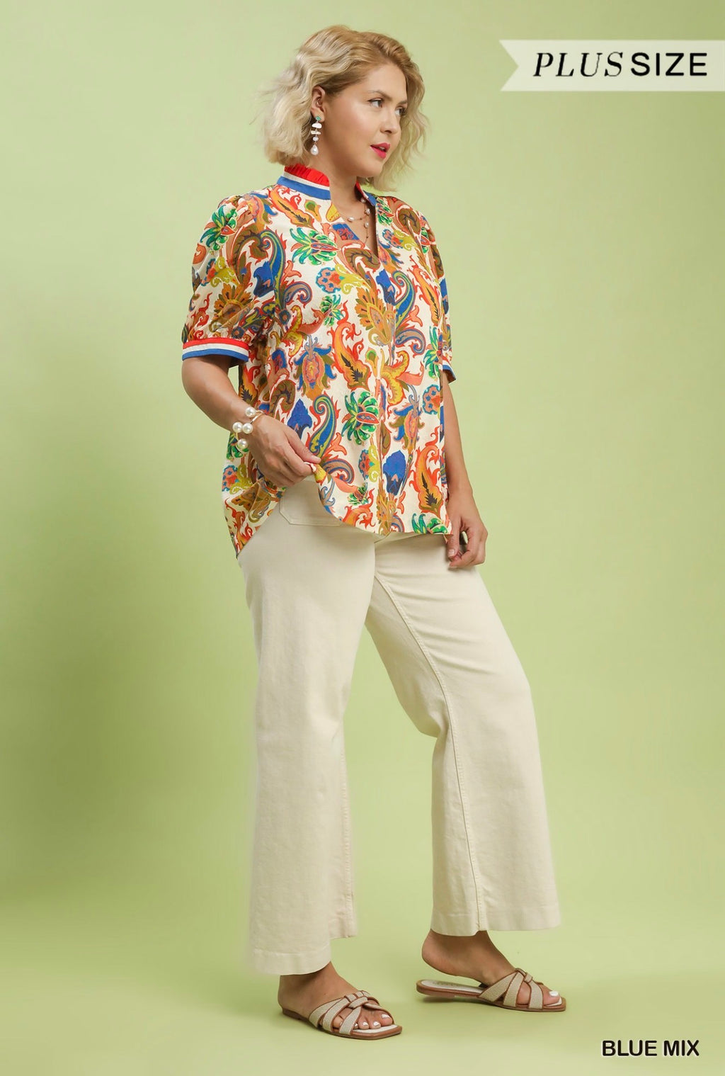Curvy Paisley Polo