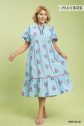 Curvy Rosalind Midi Dress