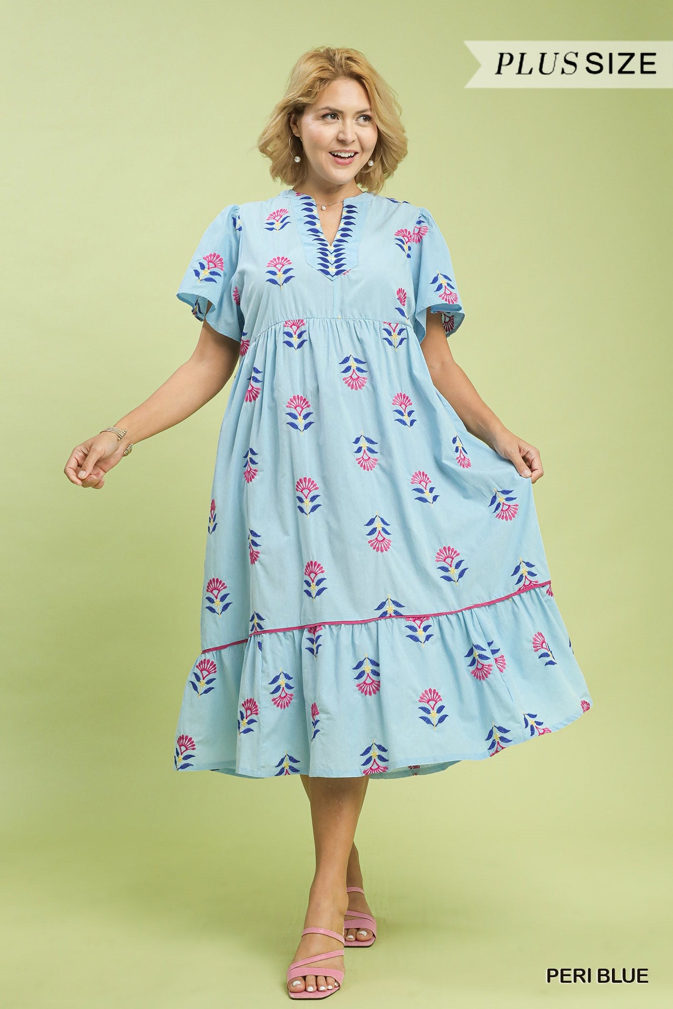 Curvy Rosalind Midi Dress