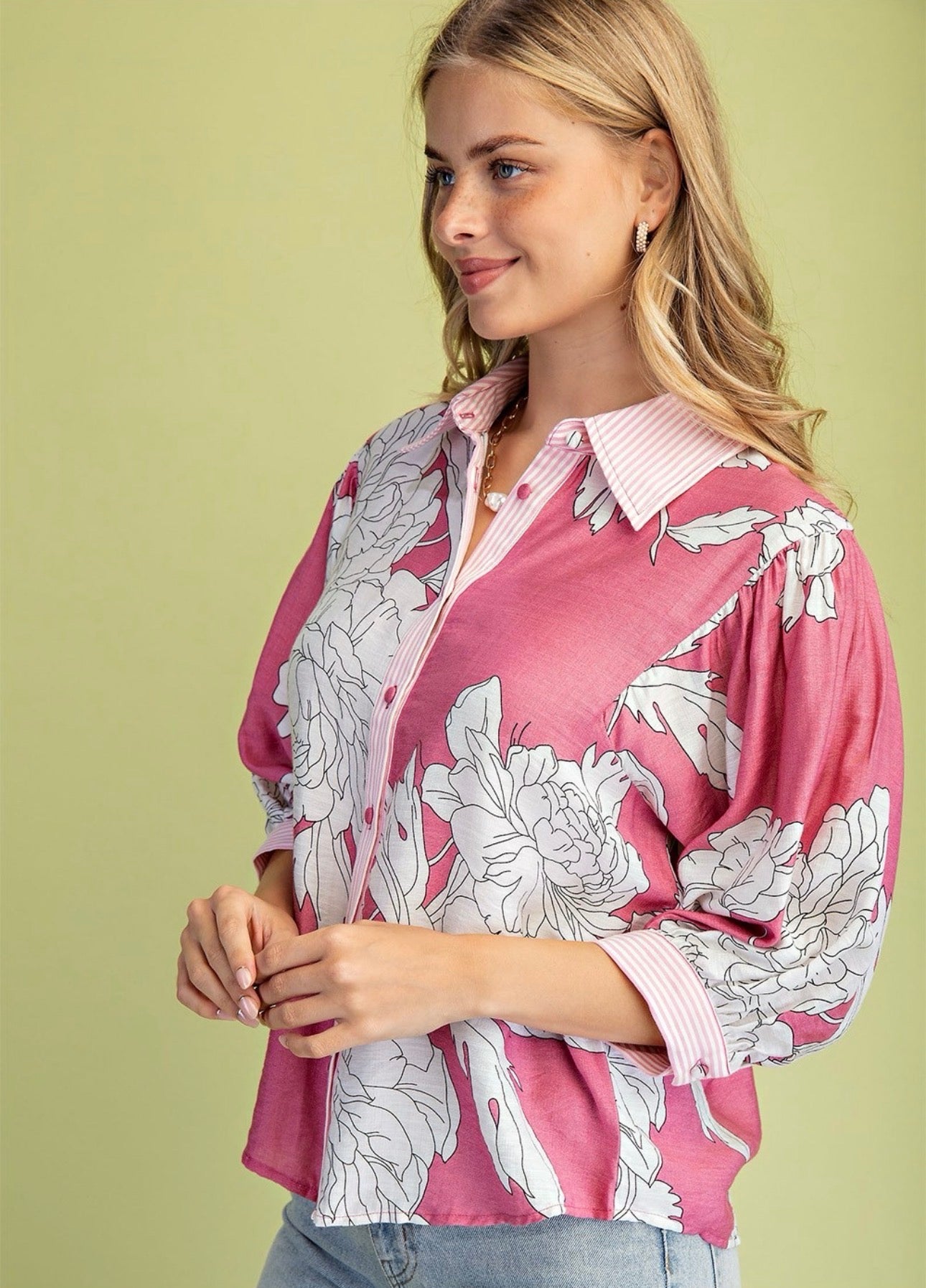Curvy In Full Bloom Top
