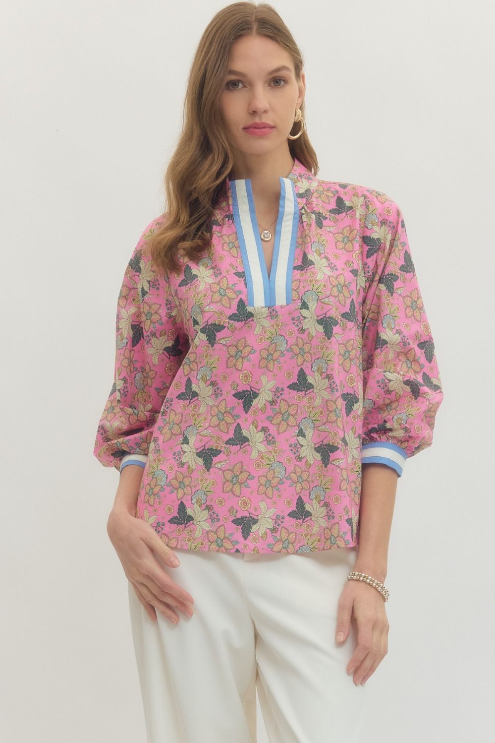 Botanical Riviera Blouse