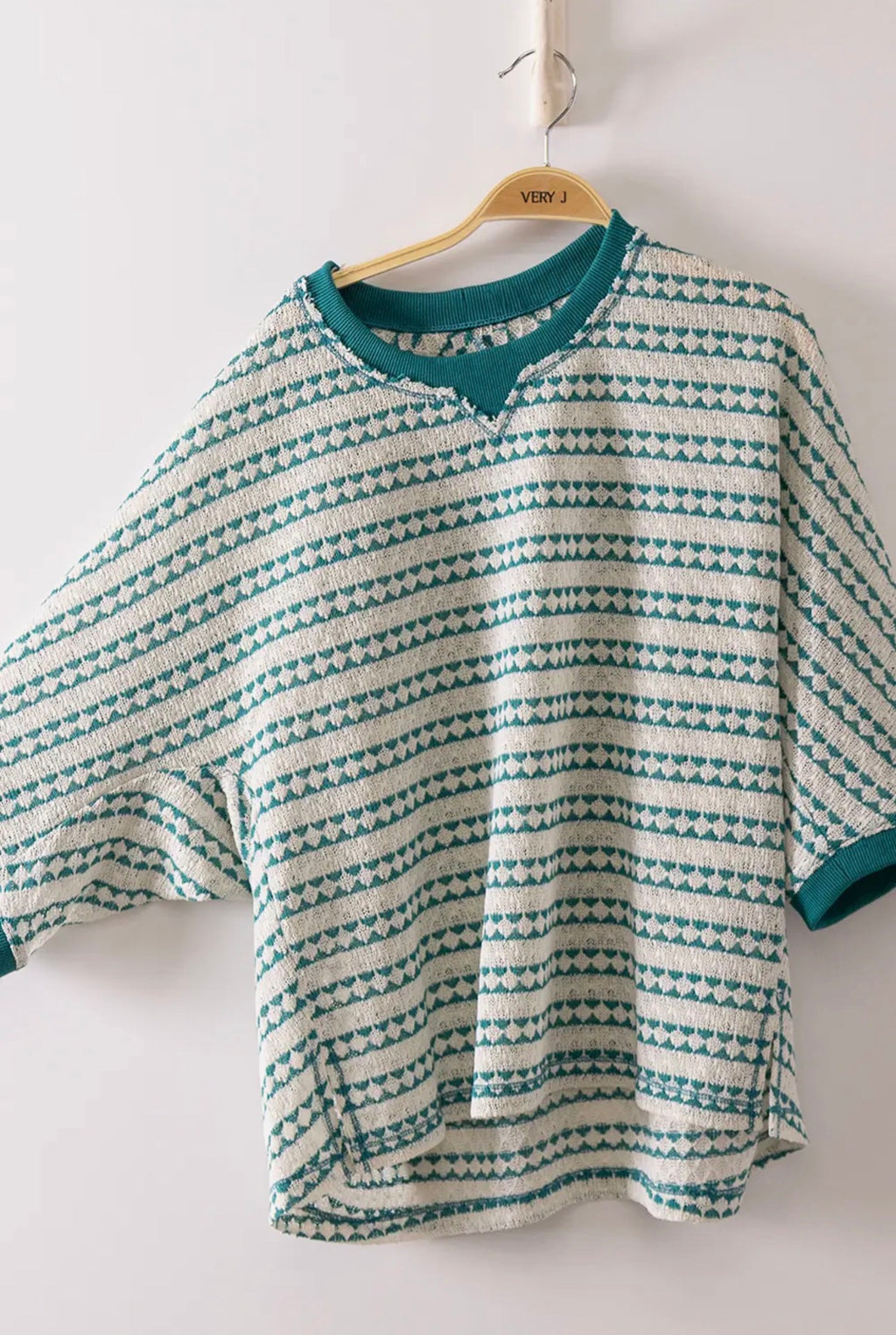 Textured Top in Seafoam