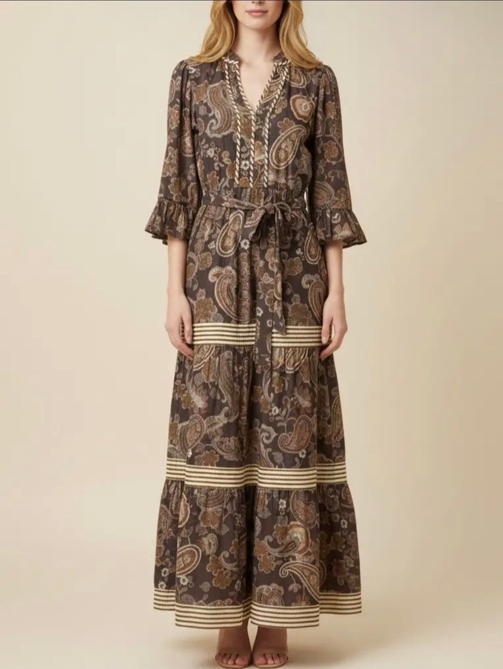 Brown Sugar Paisley Dress