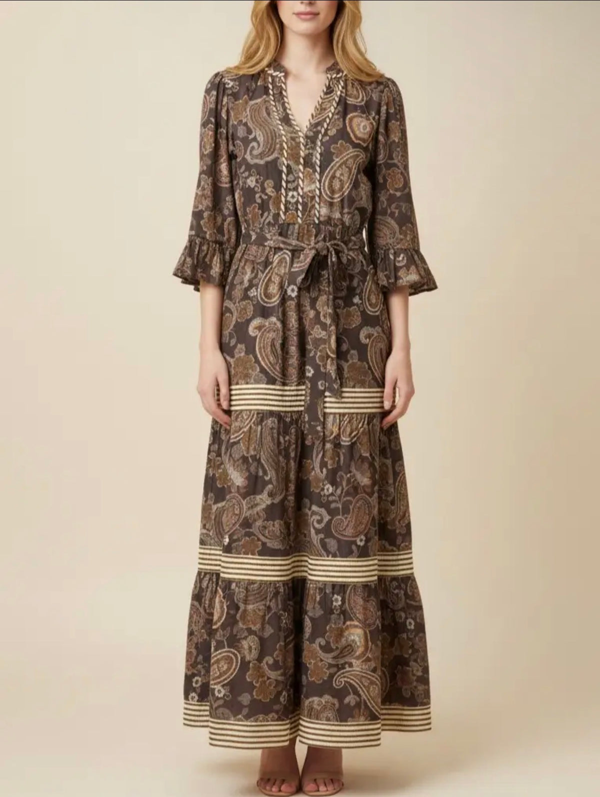 Brown Sugar Paisley Dress