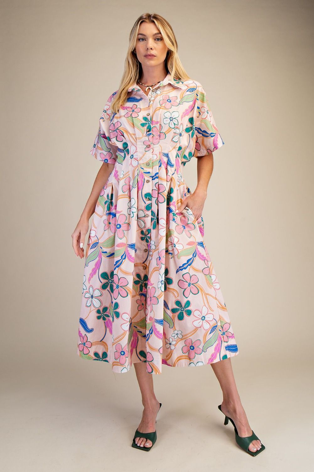 Curvy Petal & Vine Dress