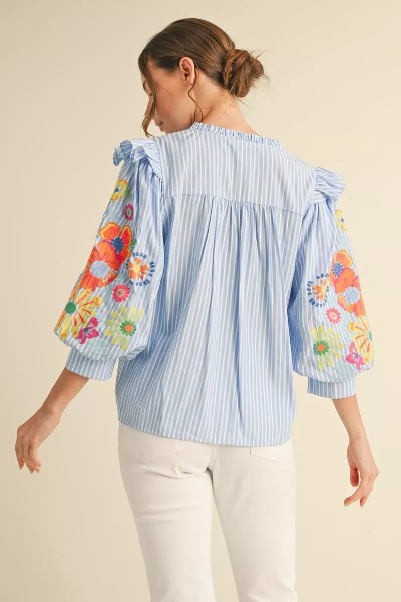 Jardin Embroidered Blouse