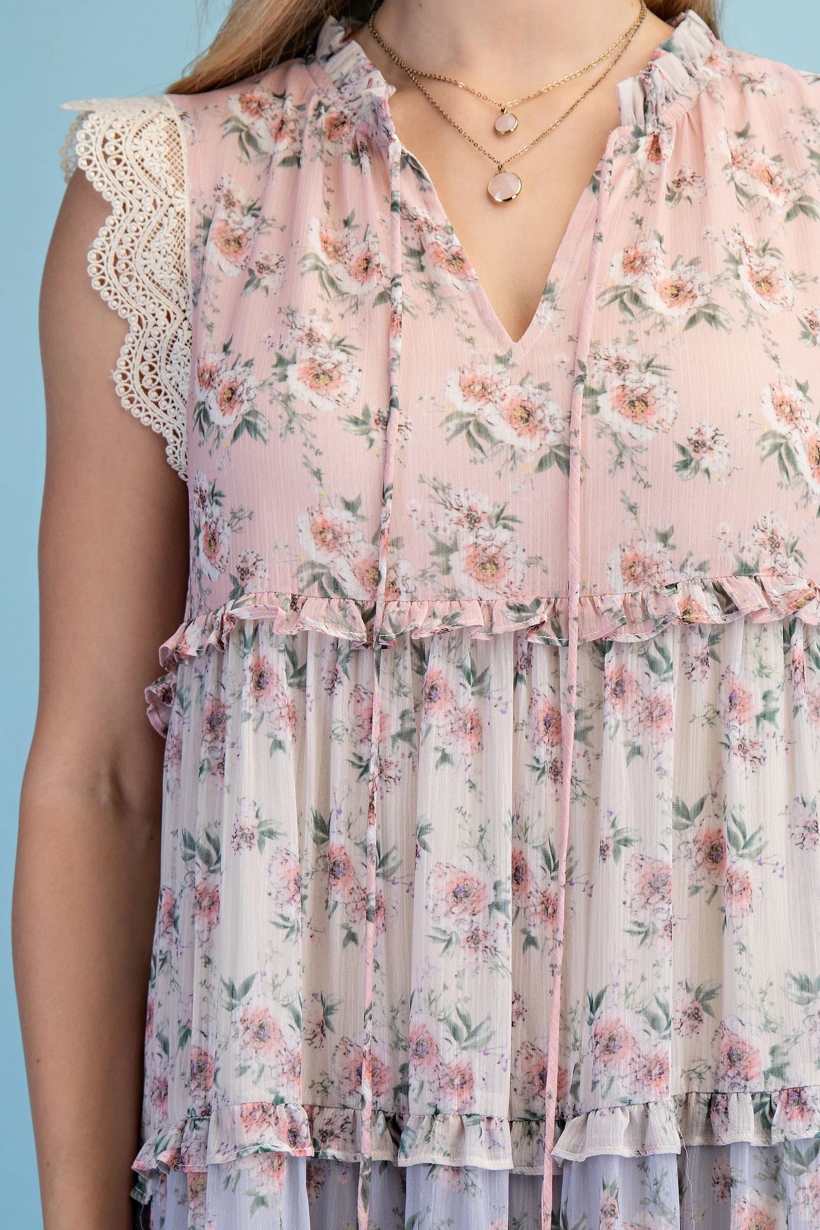Sleeveless Tiered Dress