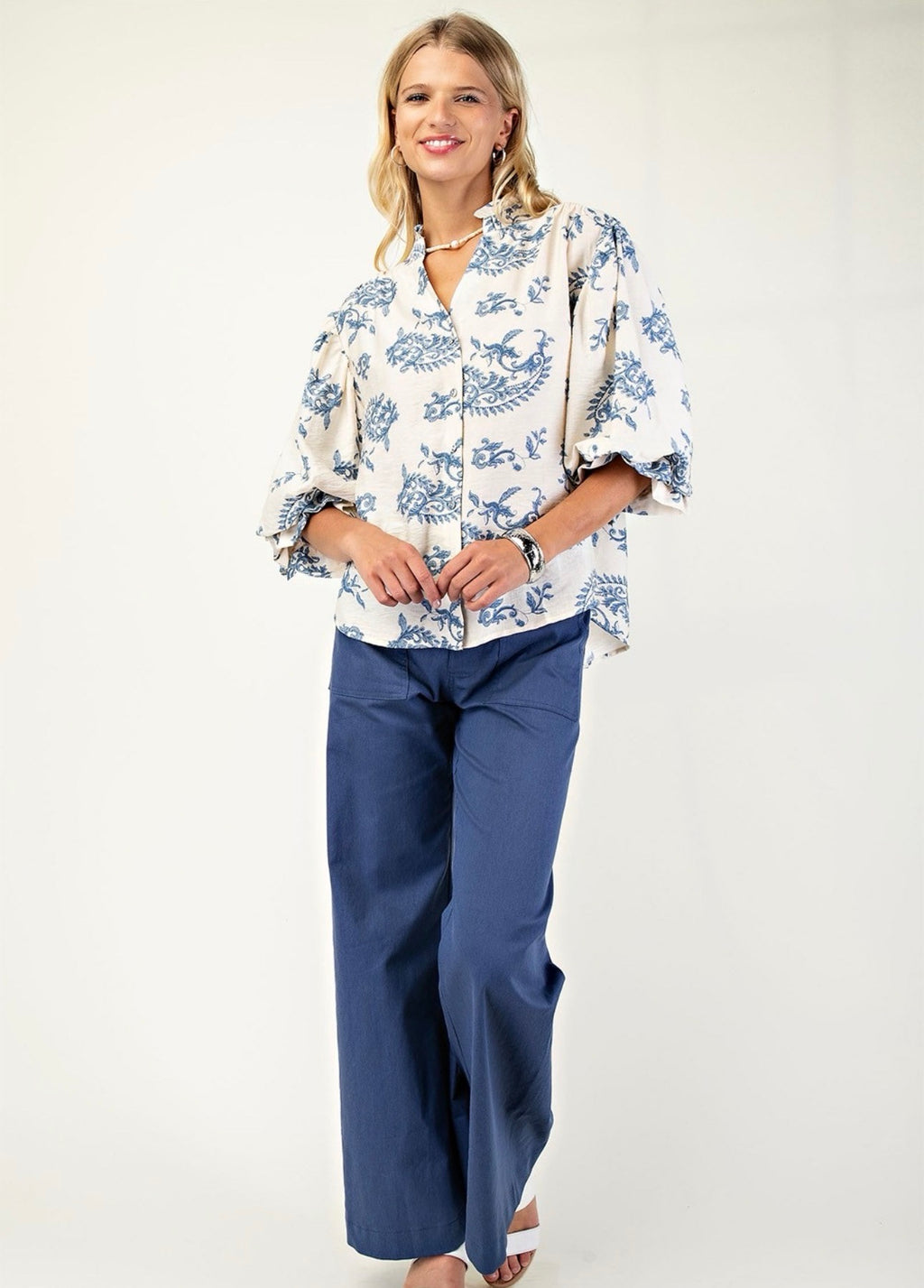 Curvy Detailed Blouse