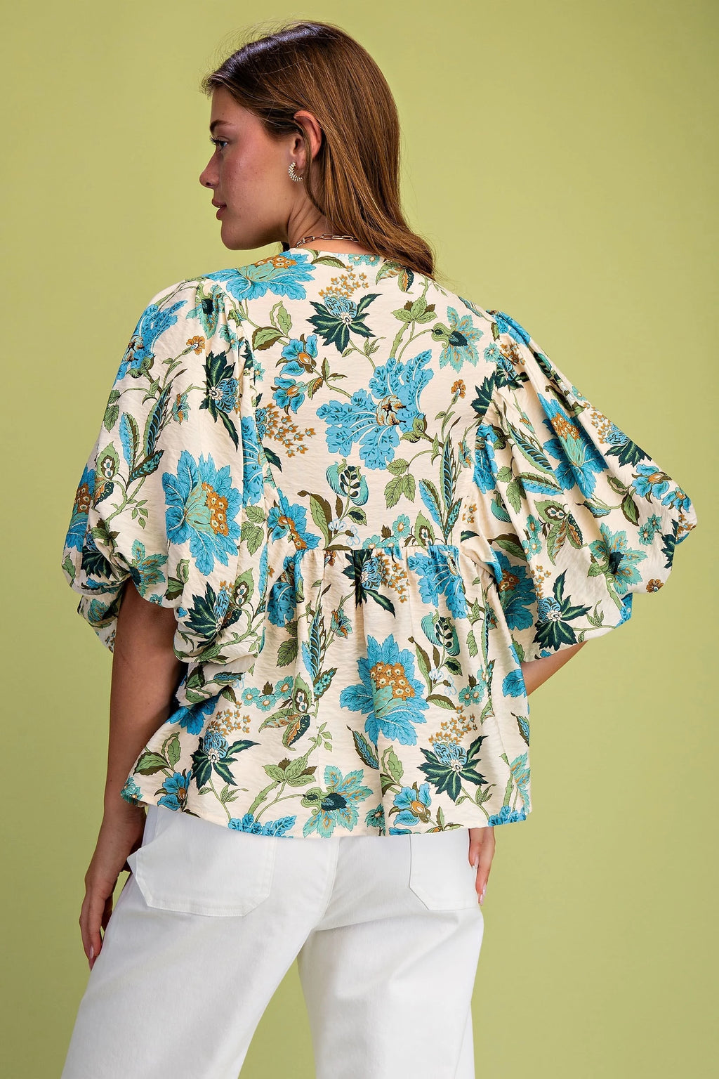 Tie-Front Botanical Top