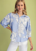 In Full Bloom Button Up Top