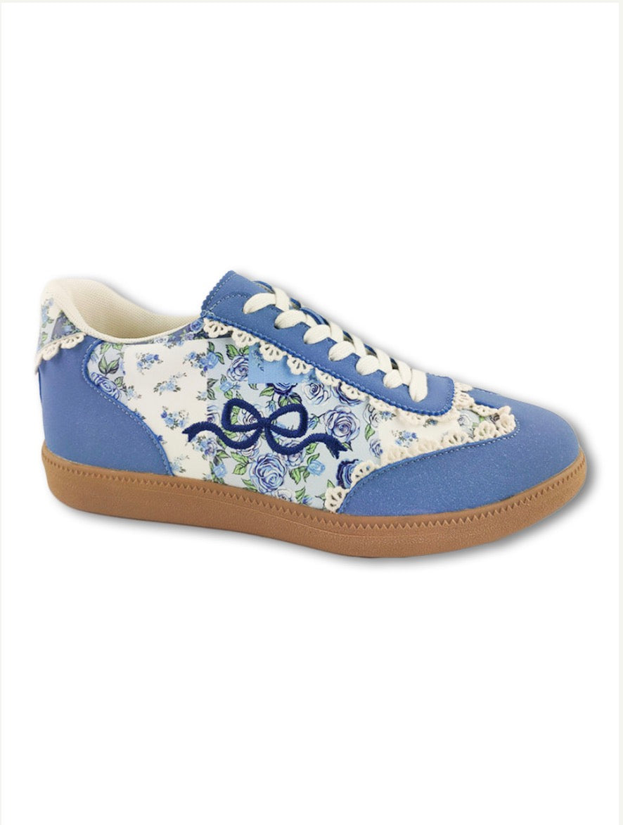 Simply Southern Blue bow Sneaker