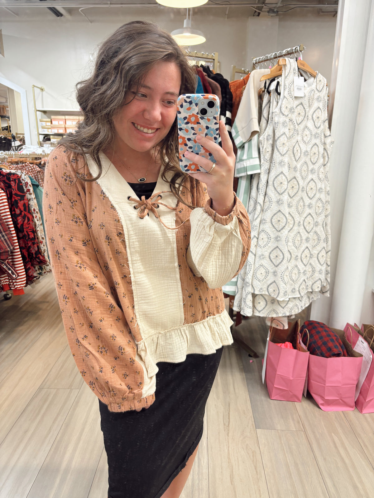 Golden Hour Blooms Top