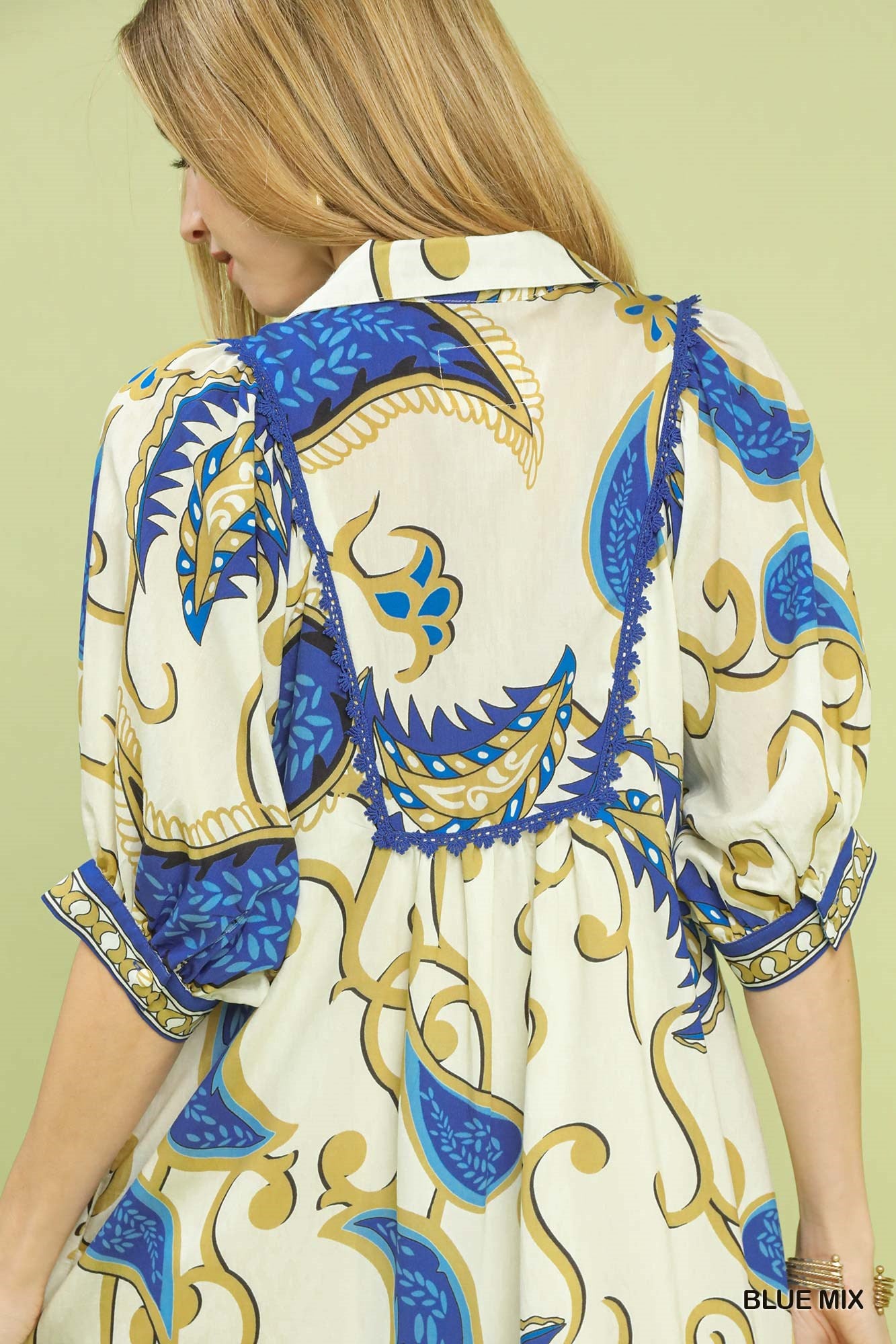 Santorini Print Dress
