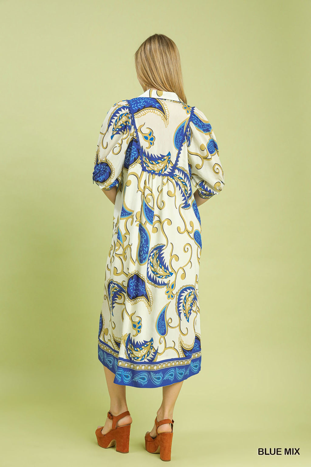 Santorini Print Dress