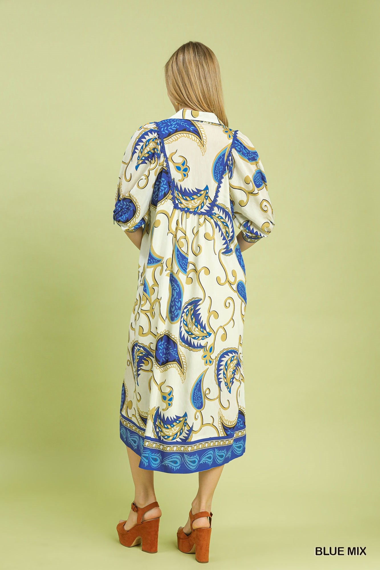 Santorini Print Dress