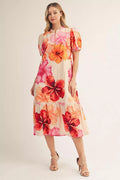 Paradise Bloom Midi Dress