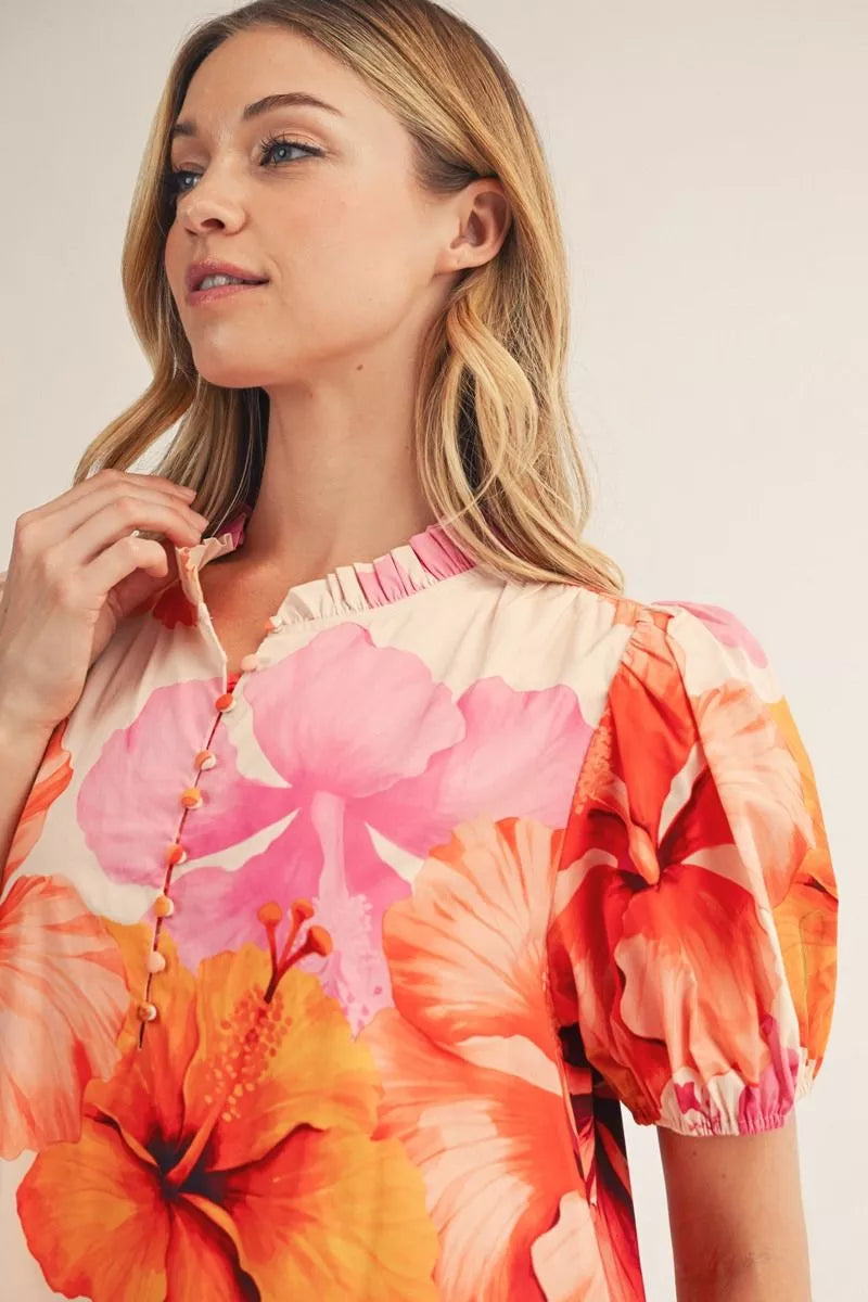 Paradise Bloom Midi Dress