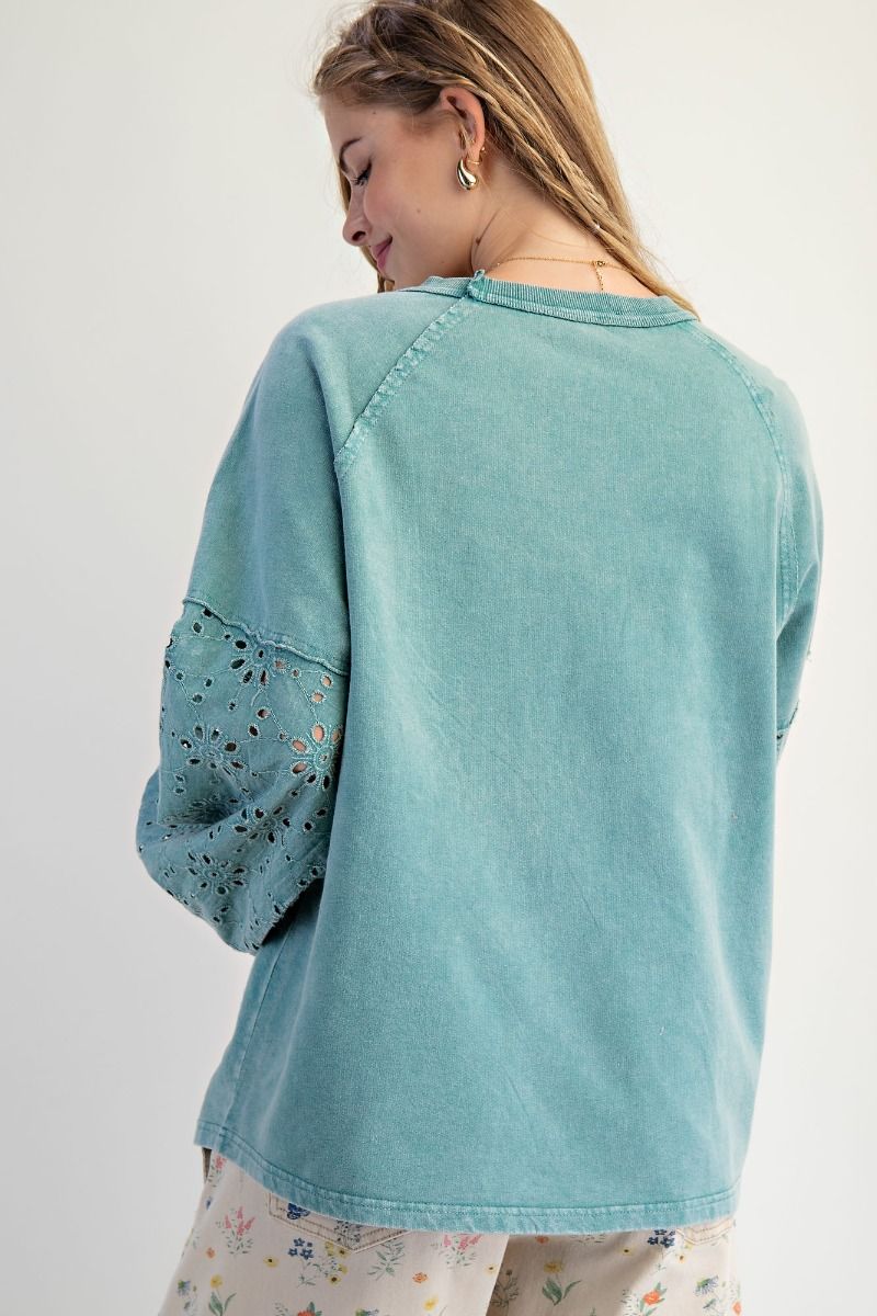 Sunshine & Smiles Eyelet Top
