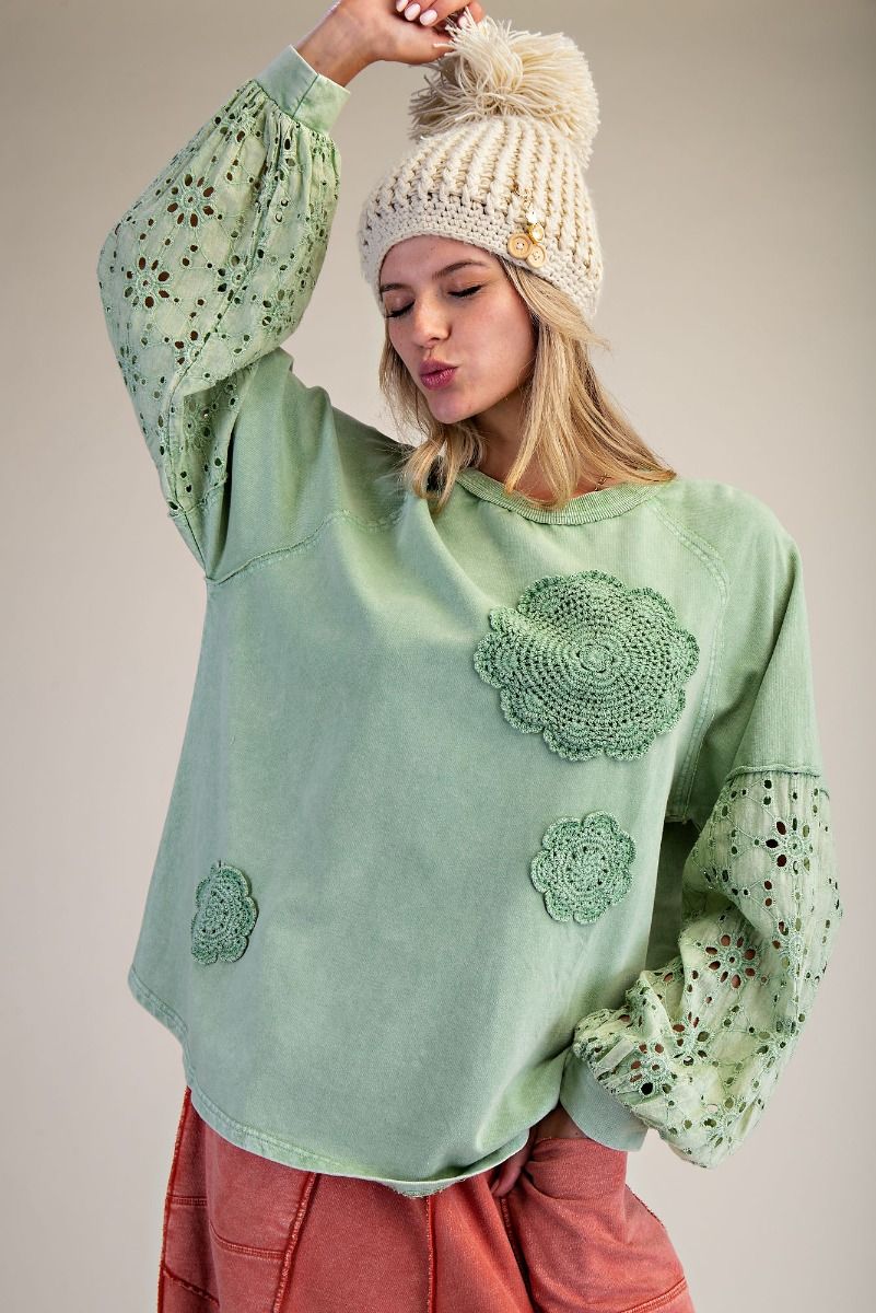 Sunshine & Smiles Eyelet Top