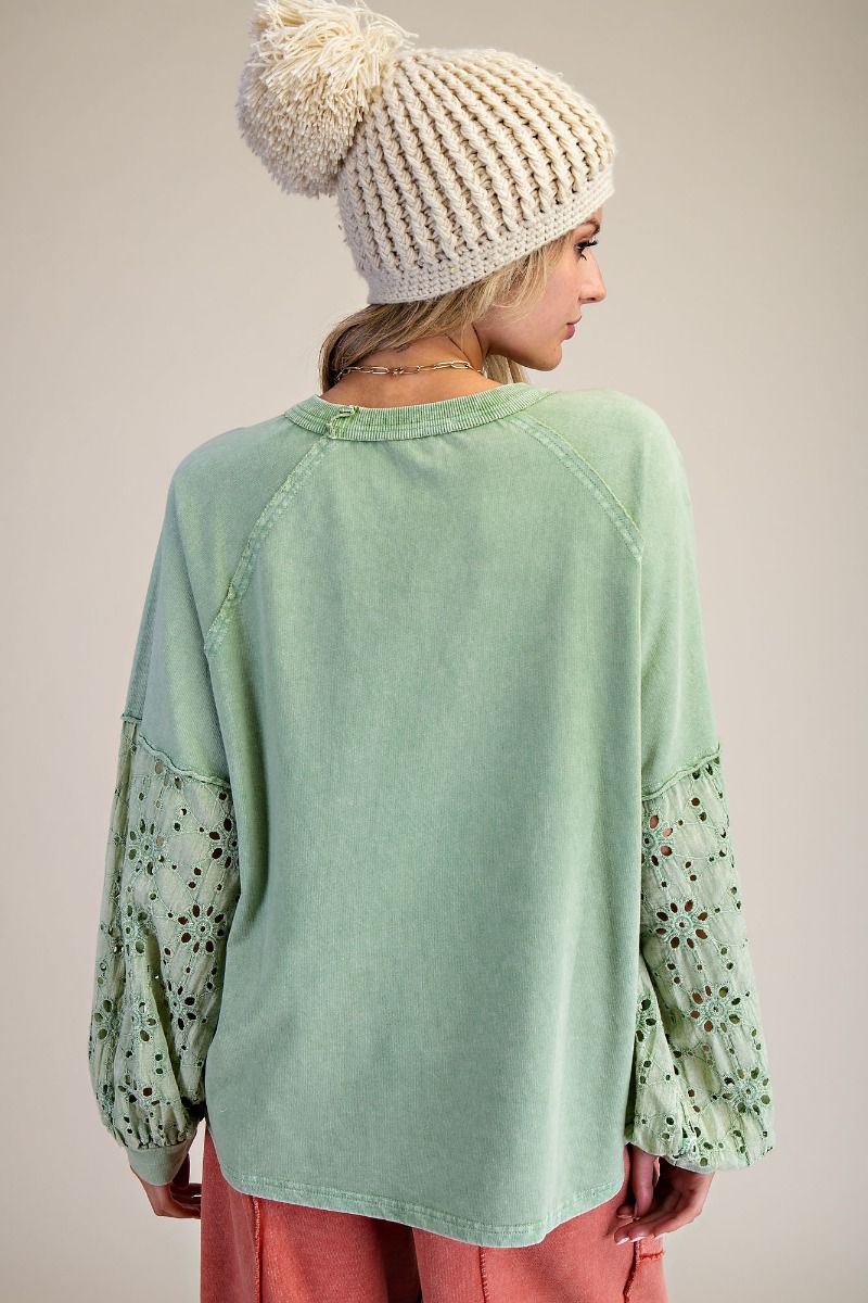 Sunshine & Smiles Eyelet Top