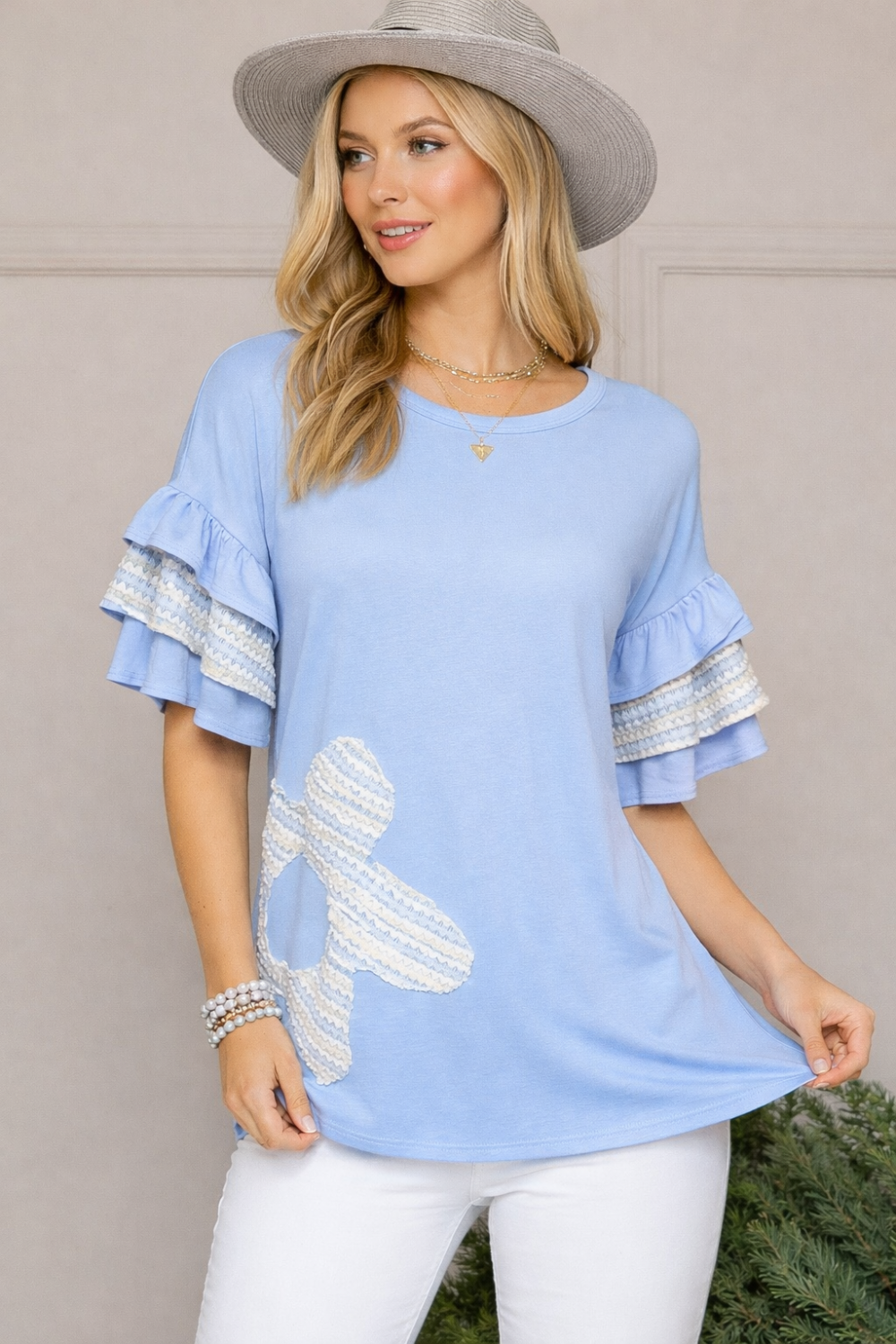 Flattering in Floral Top