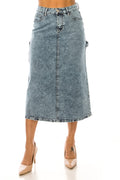 Dark Snow Denim Skirt