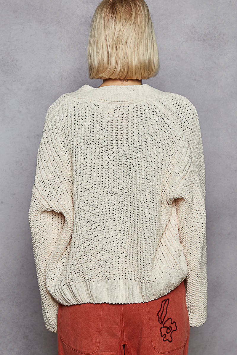 Rosey Chenille Cardigan