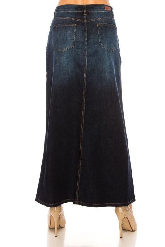 Essential Denim Maxi Skirt