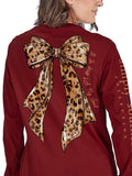 Simply Southern Leopard Bow Top