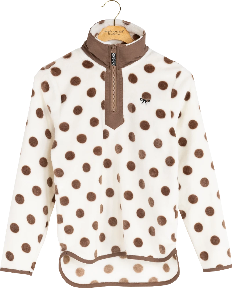 Simply Southern Polkadot Pullover (Cream)