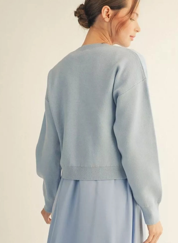 Go with the Flow Sweater in Blue