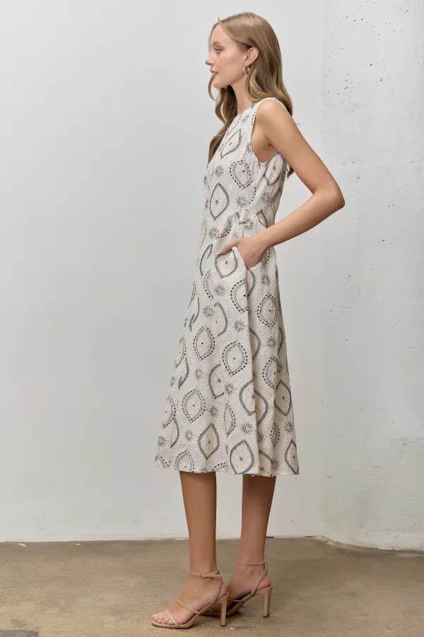 Gemstone Motif Dress