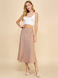 Silk Luxe Midi Skirt