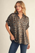 Metallic Leopard Top