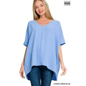 Plus Airflow V-Neck Top
