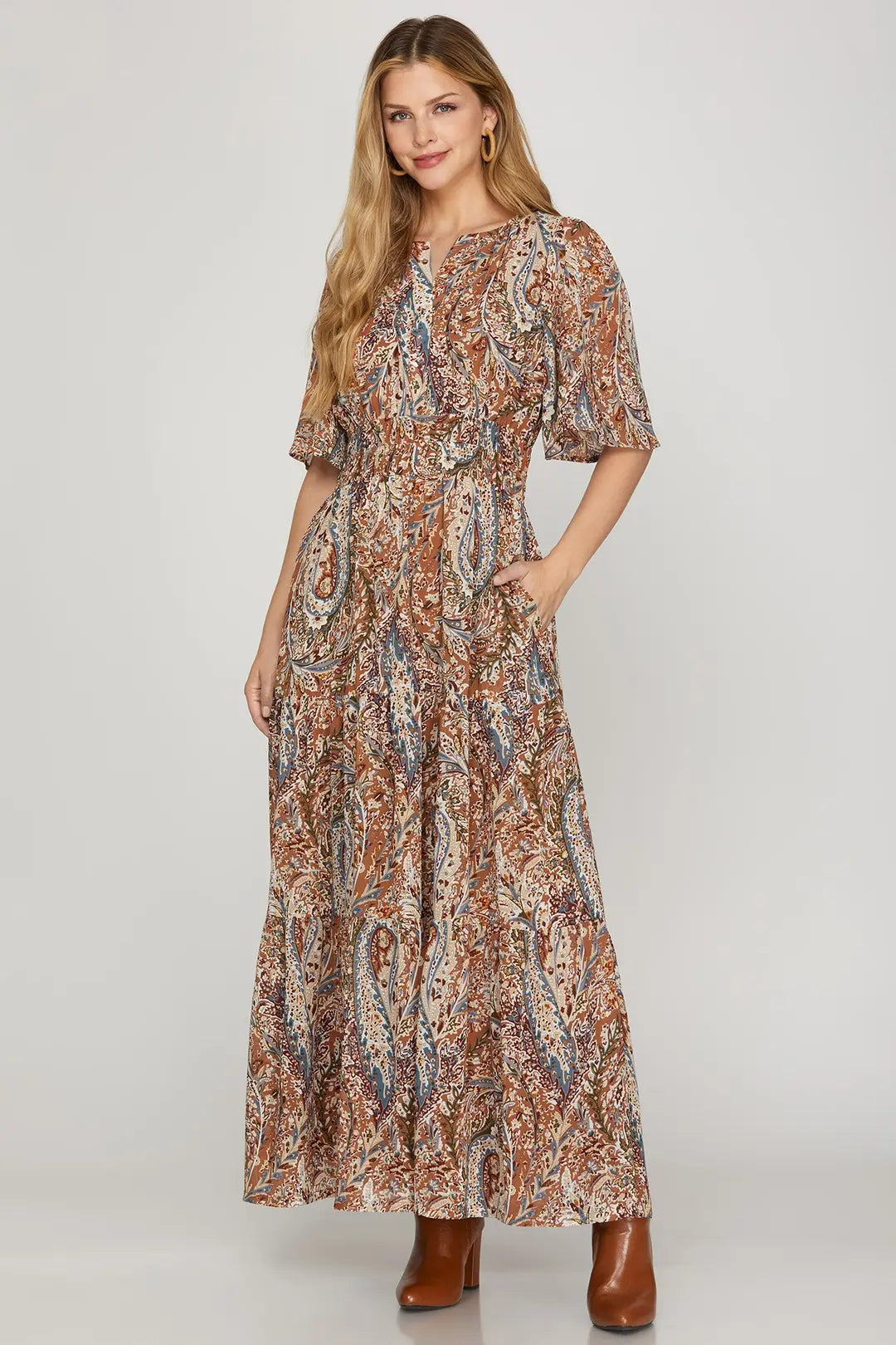 Dusk & Thistle Paisley Dress