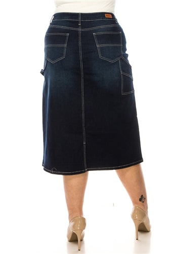 The Curvy Marissa Denim Skirt