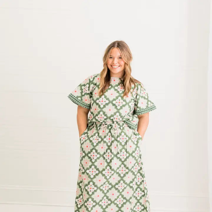Resort Mosaic Skirt Set